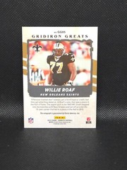 Willie Roaf 2022 Panini Donruss Football Gridiron Greats Auto #GG85 Saints