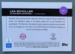 2024-25 Topps Chrome Women&rsquo;s UEFA #97 Lea Schuller /75 Purple Wave Refractor