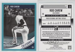 2018 Donruss Variations Teal Border /199 Rod Carew (Black & White) #123 HOF z7j