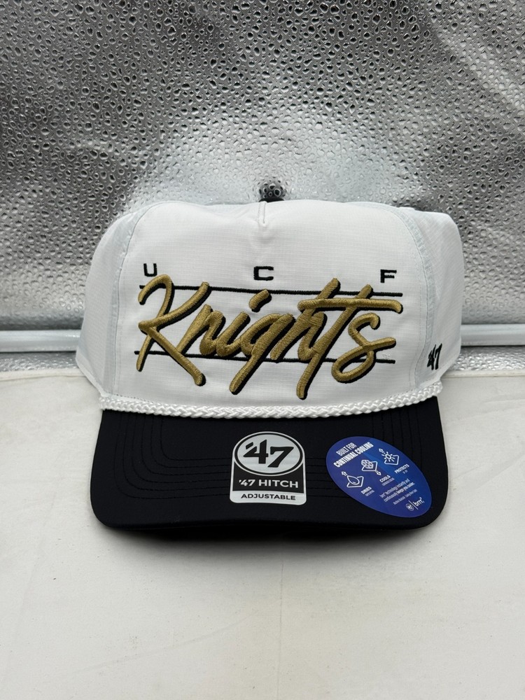 UCF Knights NCAA &rsquo;47 Brand White TT Script Hitch Rope Adjustable Snapback Hat