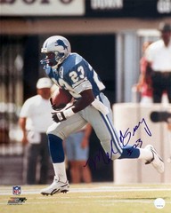 Mel Gray Signed Detroit Lions Blue Jersey Action 16×20 Photo – (SCHWARTZ COA)
