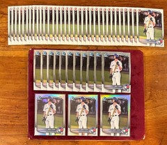 Jake Cook 47 Card 1st Bowman Lot – Refractor, Chrome, Base, – Blue Jays Prospect