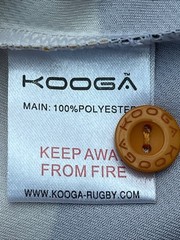 Cornwall Rugby Shirt Kooga Mens Large CRFU Black Yellow Striped BNWT