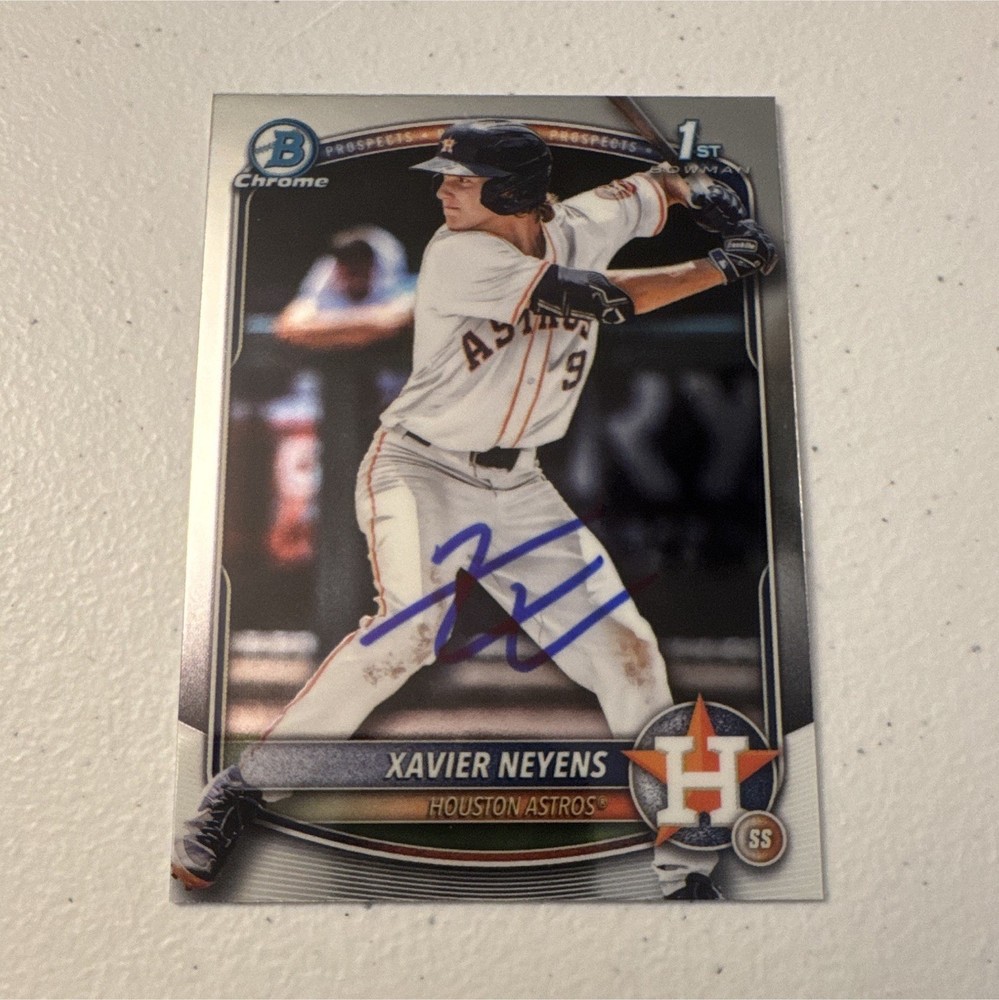 Bowman draft 2025 1st Bowman Ip Autograph Xavier Neyens Houston Astros BDC-2