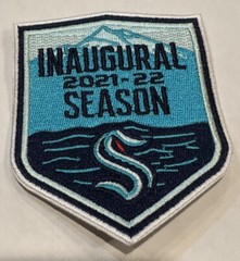 SEATTLE KRAKEN 2021 INAUGURAL SEASON EMBROIDERED IRON ON PATCH NHL 3.5”x 3”