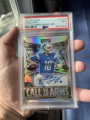 2021 Panini Playoff Jared Goff Call to Arms Auto 19/25 PSA 9- #CA-JGO POP: 1