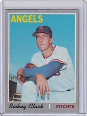 1970 Topps Baseball #586 Rickey Clark – California Angels RC