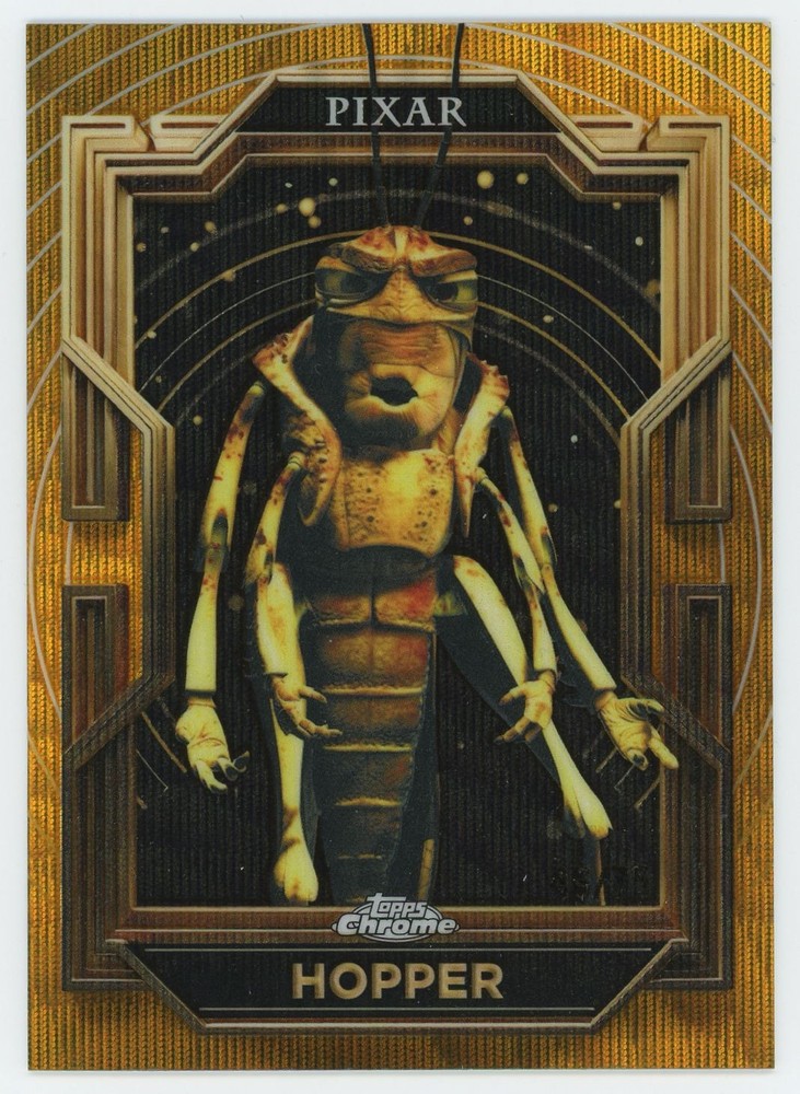2025 Topps Pixar Gold A Bug&rsquo;s Life Gold Wave Etch /75 #14 Hopper