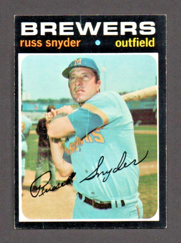 1971 TOPPS RUSS SNYDER SP #653 ExMt