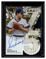 2026 Topps 75 Years of Topps Die-Cut Autograph Gold 75YAGM Greg Maddux Auto /50
