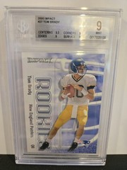 SkyBox 2000 Impact Tom Brady Rookies Rookie #27 Patriots BGS 9 Mint