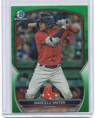 2023 Bowman Draft #BDC-20 Marcelo Mayer Chrome Green Refractor #/99