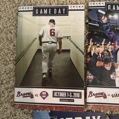 Lot of 5 Bobby Cox Atlanta Braves Game Day Programs