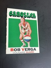 1971-72 Topps Basketball #167 Bob Verga Rookie EX ABA Carolina Cougars Odd Cut