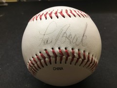 Lou Brock HOF Signed Baseball Beckett Certified NL Stolen Base Leader + 1974 SI