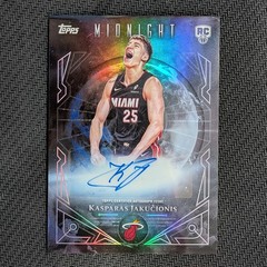 2025-26 Topps Midnight Kasparas Jakucionis #MSR-KJ Midnight Sun Auto (RC,AU)