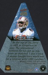 1998 Crown Royale JERRY RICE San Francisco 49ers JUMBO CRAMERS CHOICE Box Topper