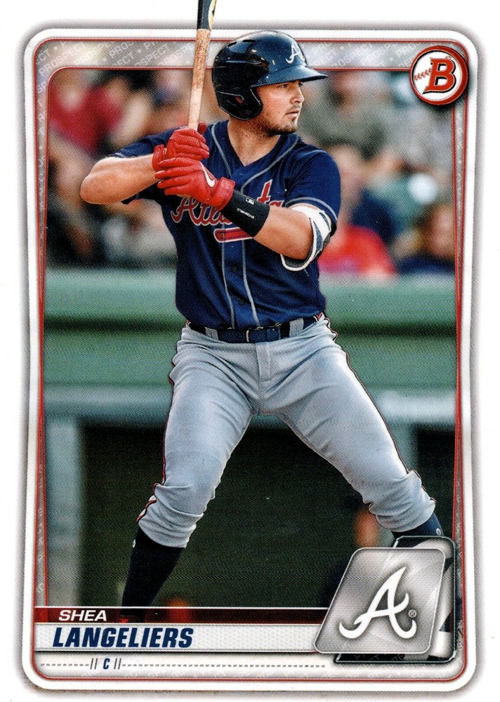 Shea Langeliers Atlanta Braves 2020 Bowman Draft Card