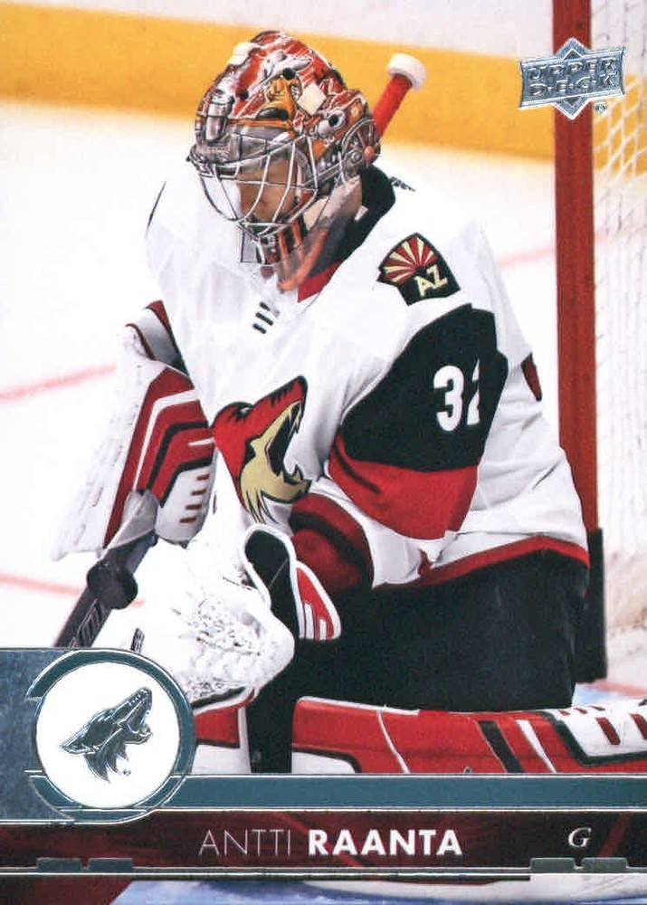 2017-18 Upper Deck #257 Antti Raanta – HKY
