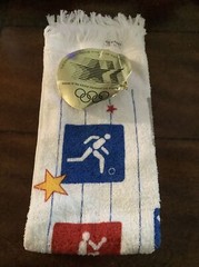 Vintage Rare 1984 Los Angeles OLYMPICS Wall Hang Towel Sport Decor W Tags