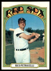 1972 TOPPS RICO PETROCELLI BOSTON RED SOX #30 EX+ X5066