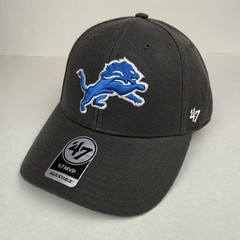 Detroit Lions NWT &rsquo;47 Brand MVP Hat Cap Wool Charcoal Gray Adjustable