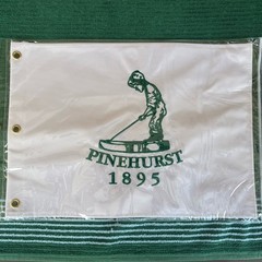 NEW Official Merchandise Embroidered Golf Flag PINEHURST Putter Boy Size 13 X 18