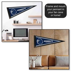 Monmouth Hawks 12 in X 30 in Logo College Pennant