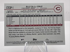 ELLY De LA CRUZ RC (#CTCSP-1) 2024 Topps Flagship Companion SP Short Print Reds