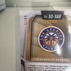 SARAH ASHLEE BARKER 2025 PANINI WNBA PRIZM #SG-SAB ROOKIE AUTO BLUE RC 60/75