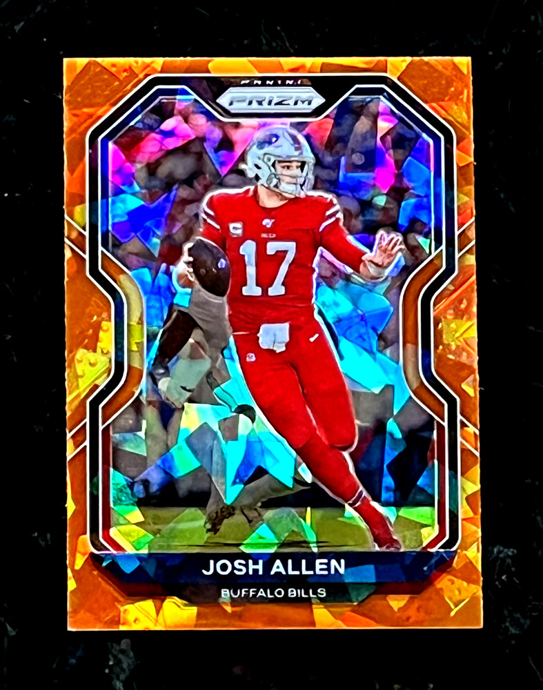 Josh Allen 2020 Panini Prizm Orange Cracked Ice Buffalo Bills #1