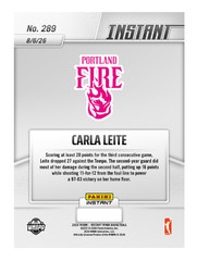 Carla Leite – 2026 Panini Instant WNBA #289 Portland Fire PRESALE