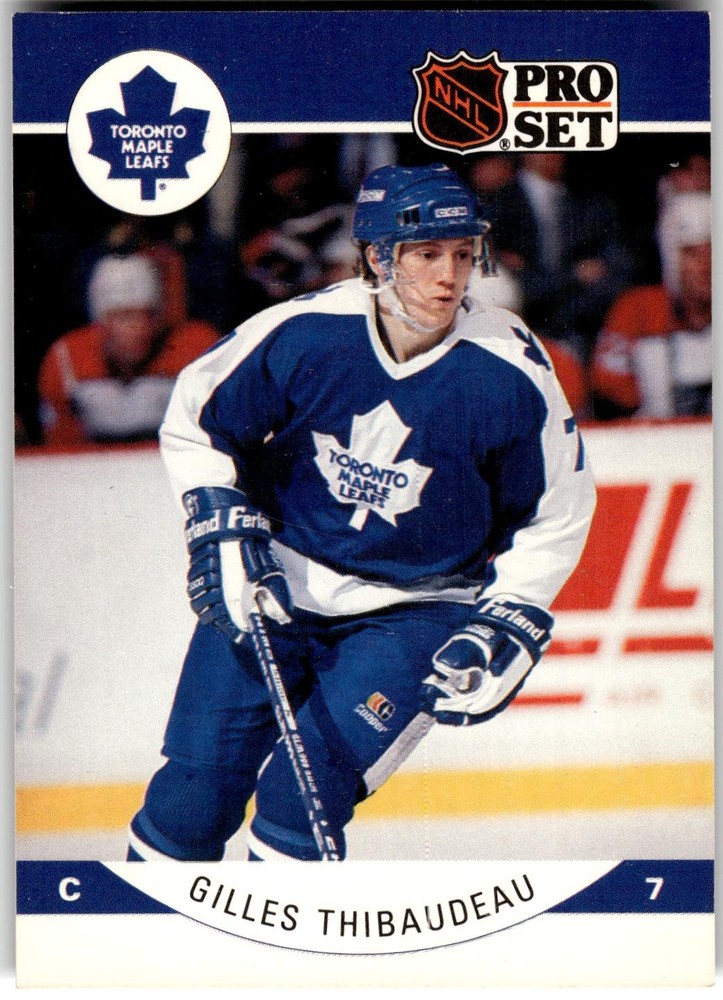 1990-91 Pro Set #290 Gilles Thibaudeau Toronto Maple Leafs Rookie NHL Hockey