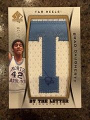 2012-13 UD SP AUTH. Brad Daugherty By The Letter “T” AUTO/PATCH #D 37/50!!