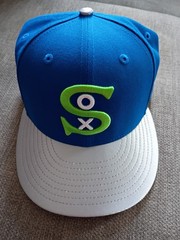 Chicago White Sox New Era 59FIFTY Cooperstown Blue Silver HAT CAP Size 7 3/8