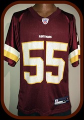 WASHINGTON REDSKINS JASON TAYLOR REEBOK ON FIELD REPLICA JERSEY ADULT SMALL NWOT
