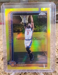 Josh Hart 2025-26 Topps Chrome Update #72 Yellow Refractor /275 Knicks