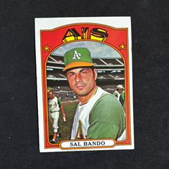 Topps 1972 Sal Bando #650 Oakland Athletics Base Set Baseball Card