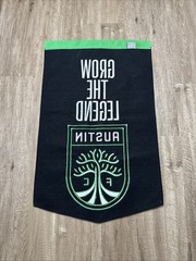 Austin FC MLS Wall Hanging Felt Flag Pennant Wool Blend 38”x23”