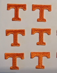 Tennessee patch tennessee t volunteers vols t patch iron on 1&Prime; tall 6 pc. lot