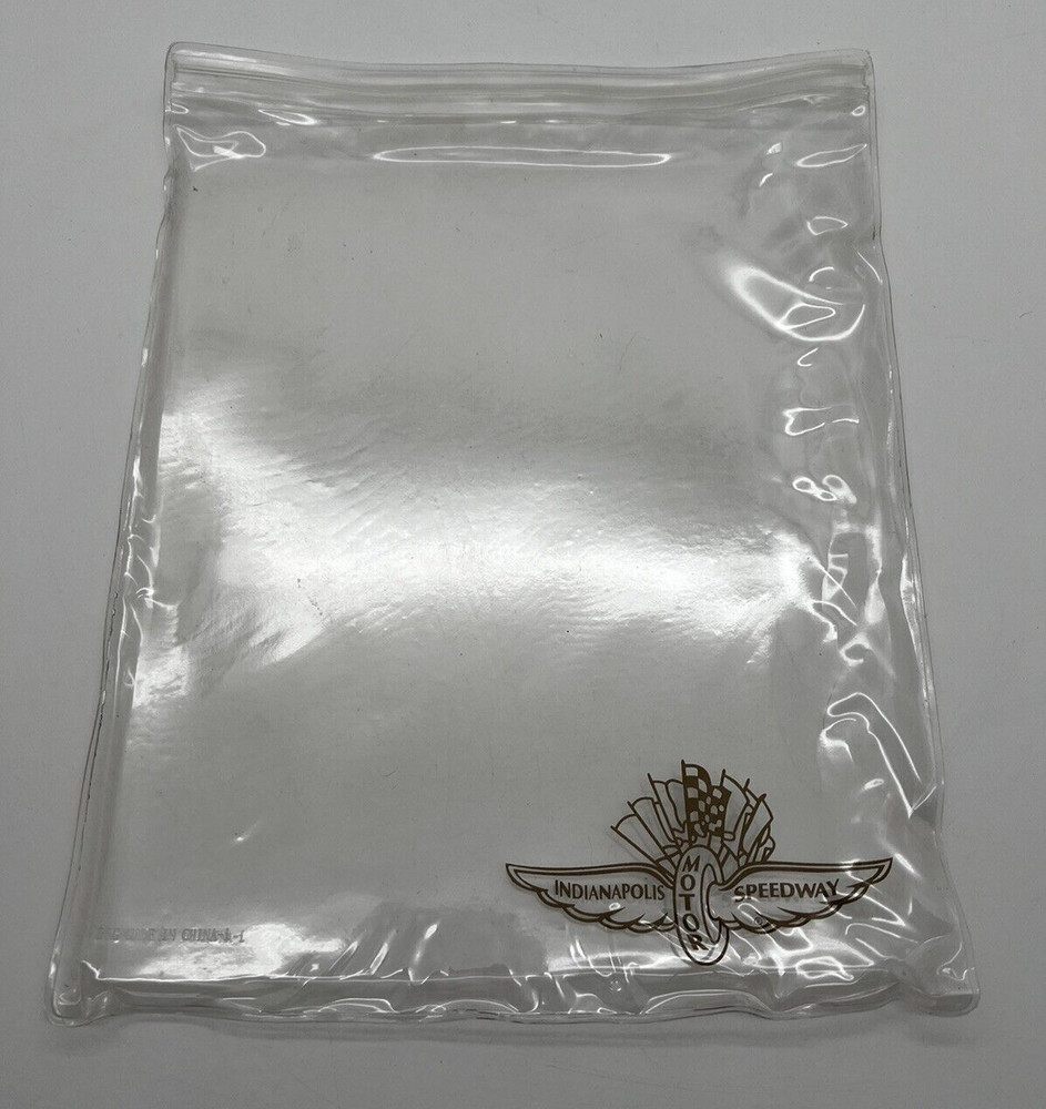 Protective Plastic Sleeve Paper Holder INDY 500 Indianapolis Motor Speedway