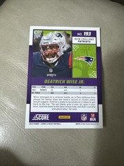 2024 Score-A-Treat #193 Deatrich Wise Jr. Green Bats New England Patriots