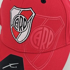 River Plate Soccer Team Serie A Fi Collection Mens L/XL Stretch Cap Red NEW