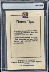 1980 Kiwanis Club Law Enforcement Agency Rich Saul #61 Los Angeles Rams Tips