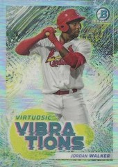 2022 Bowman #VV-13 Jordan Walker Virtuosic Vibrations St. Louis Cardinals