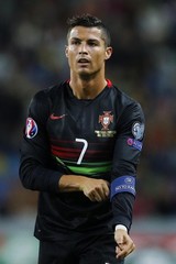 2015 Portugal Away Jersey #7 Ronaldo XL Soccer CR7 Vintage Black Kit