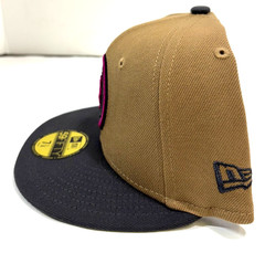New York Mets MLB NE 2024 City Connect Fitted Hat~ Khaki/Charcoal