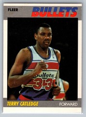 1987-88 Fleer #18 Terry Catledge Washington Bullets