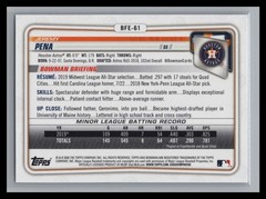 2020 Bowman 1st Edition #BFE-61 Jeremy Pena 1st Paper Prospect RC Houston Astros
