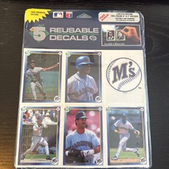 1992 High 5 PREMIERE EDITION – SEATTLE MARINERS REUSABLE DECALS Factory Sealed